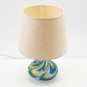 Göran Wärff, bordslampa, glas, Kosta, signerad.