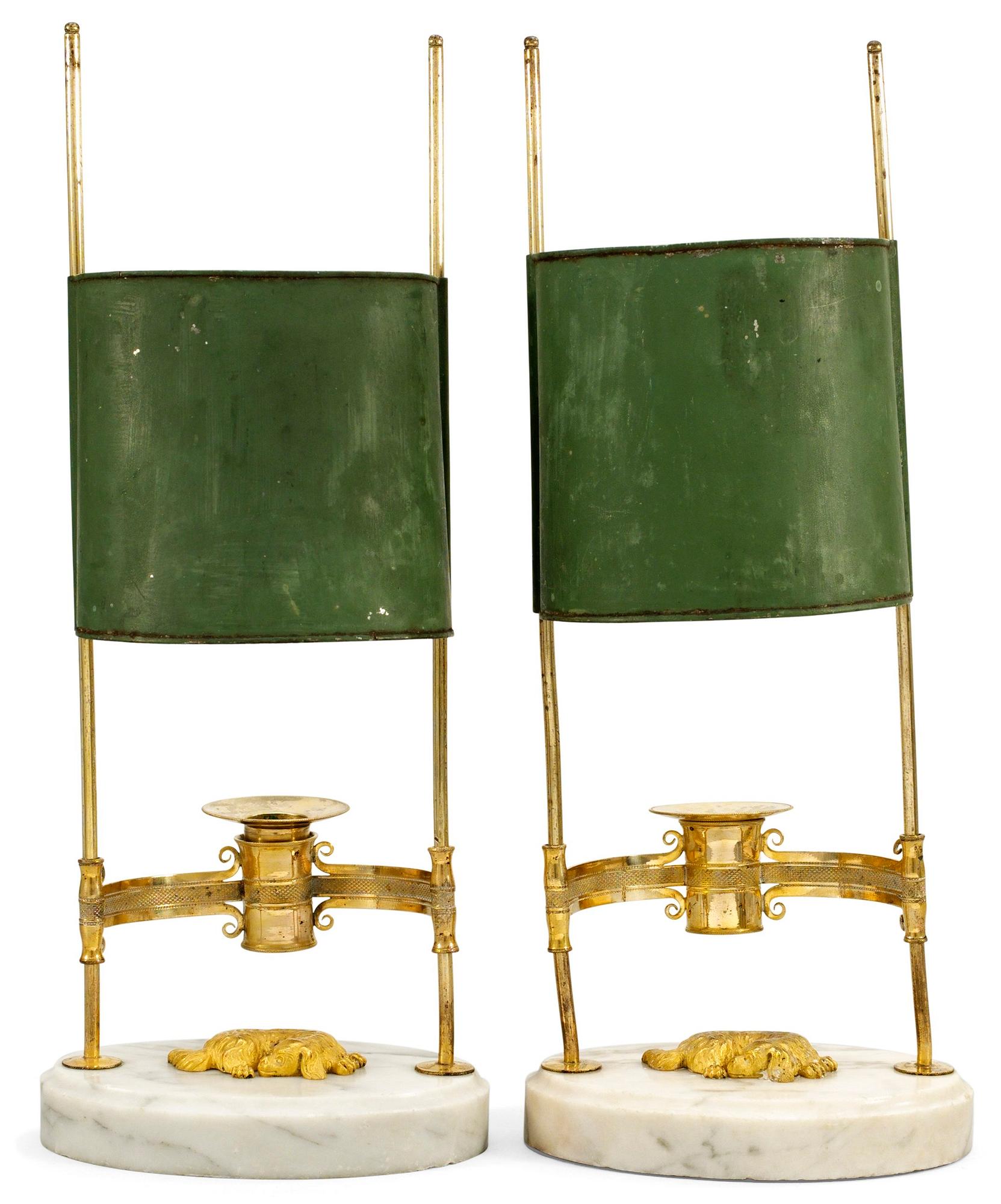 A late Gustavian one-light table lamp.