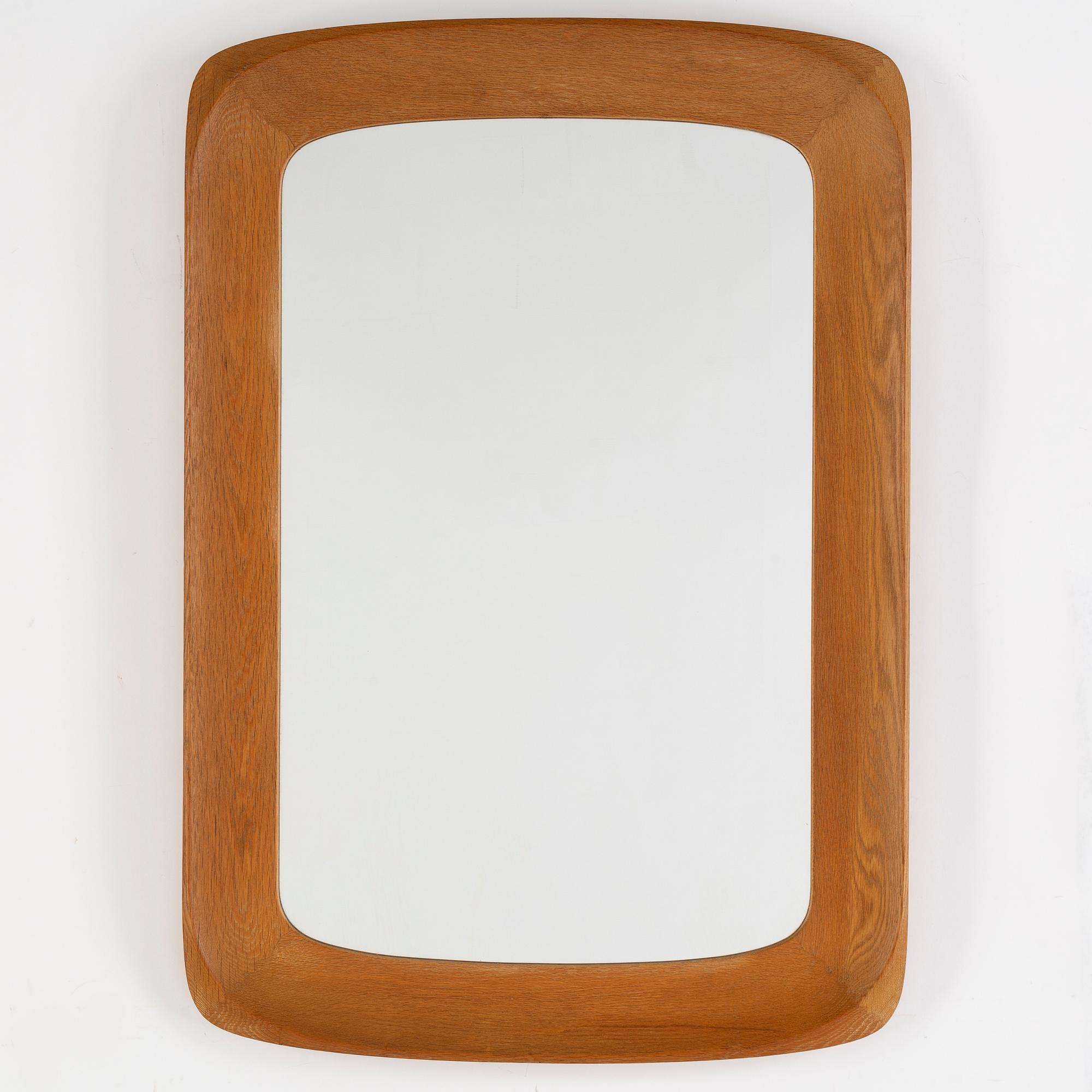 ÅKE FRIBYTER, spegel, Glas & Trä, Hovmantorp, svensk möbelindustri. 1950-60-tal.