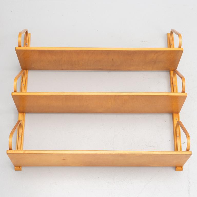 Alvar Aalto, shelf, 112b-4, likely produced under licence by Aalto Design Hedemora for Artek, mid-20th century.