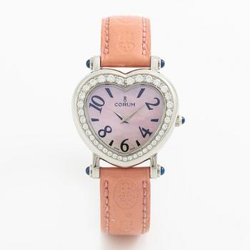 Corum, "Heart Beat", "MOP dial", armbandsur, 30 mm.