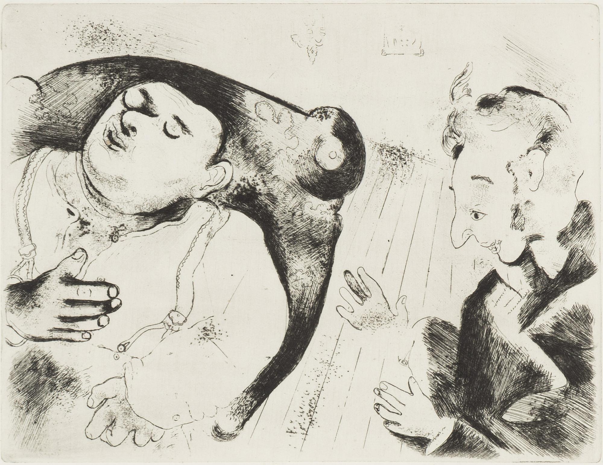 Marc Chagall, etching, signed in the plate.