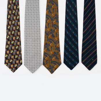 Céline,  silk ties, 5 pcs.