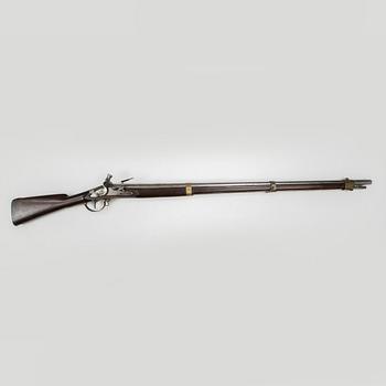 A Swedish flintlock gun 1805 pattern.