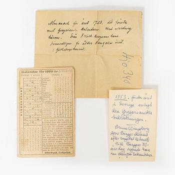 Hugo Grotius, Donau och en almanacka, 1670-1824.