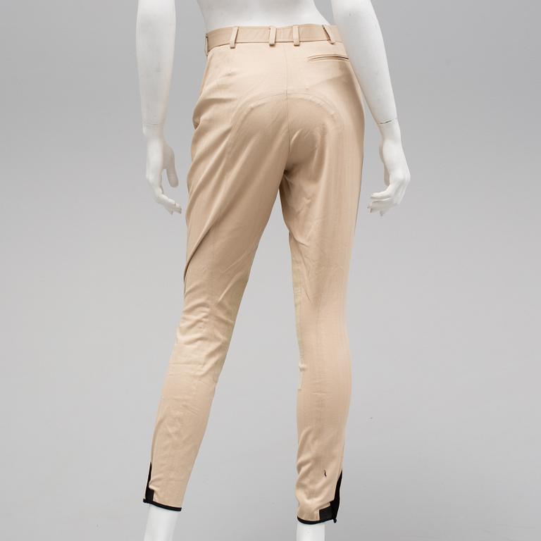 A pair of breeches by hermès Sellier.