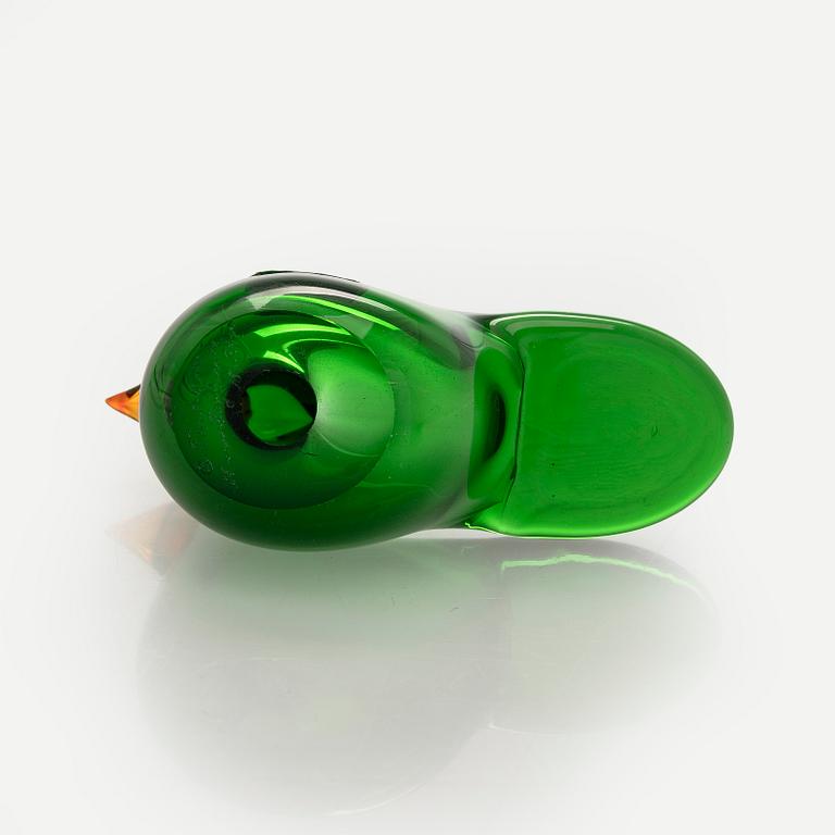 Oiva Toikka, A glass bird, "Flycatcher" signed Oiva Toikka Nuutajärvi Notsjö.