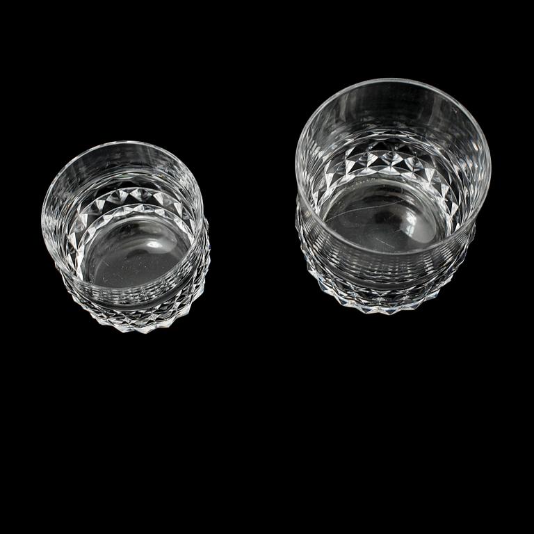 GLAS, 6+6 st, "Silvia", Ingeborg Lundin, Orrefors, 1900-talets andra hälft.