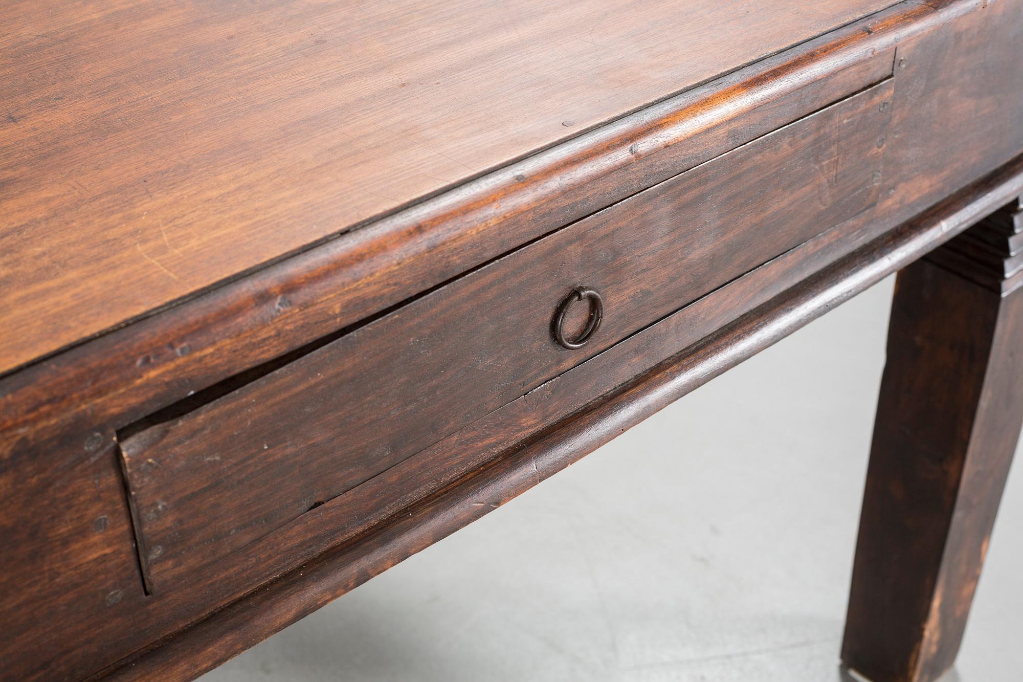 An indian library table from the second half of the 20th century.