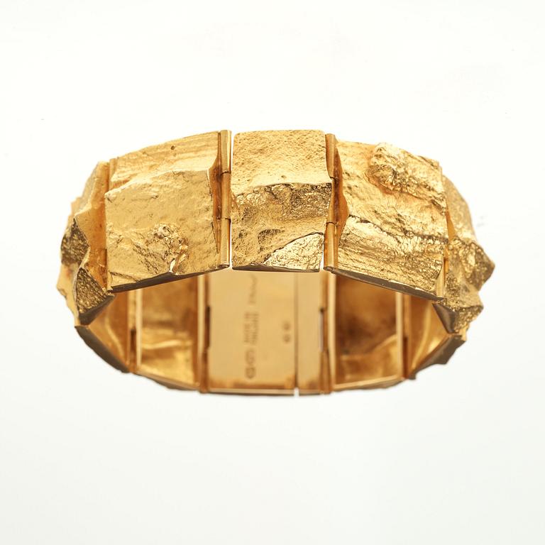 BJÖRN WECKSTRÖM, armband, Lapponia, Finland, 18k rödguld, svenska importstämplar.