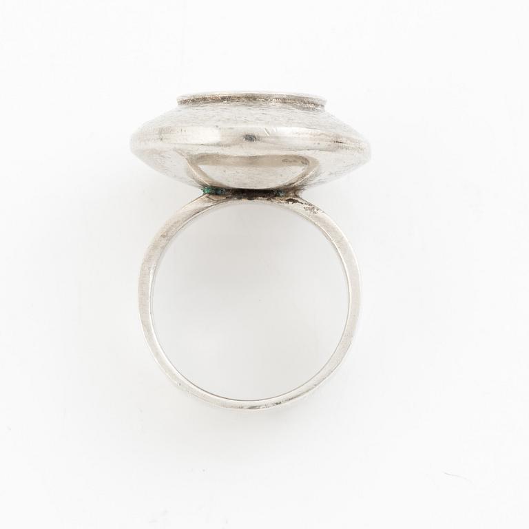 Sven-Erik Högberg, ring, silver, Göteborg 1974.