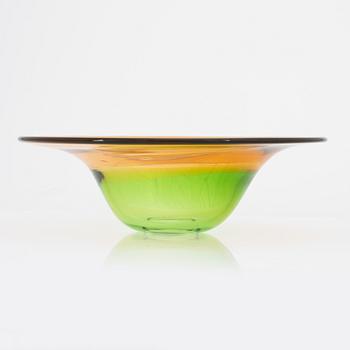 Kerttu Nurminen, skål, glas, Nuutajärvi Notsjö, 1900-talets sista kvartal.