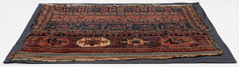 Fragment av en väska, Luri, Sydvästra persien (Iran), ca 93 x 120 cm.