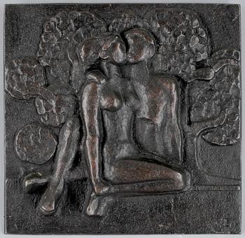 OKÄND KONSTNÄR, relief, gjutjärn. Monogramsign EE o dat 67.