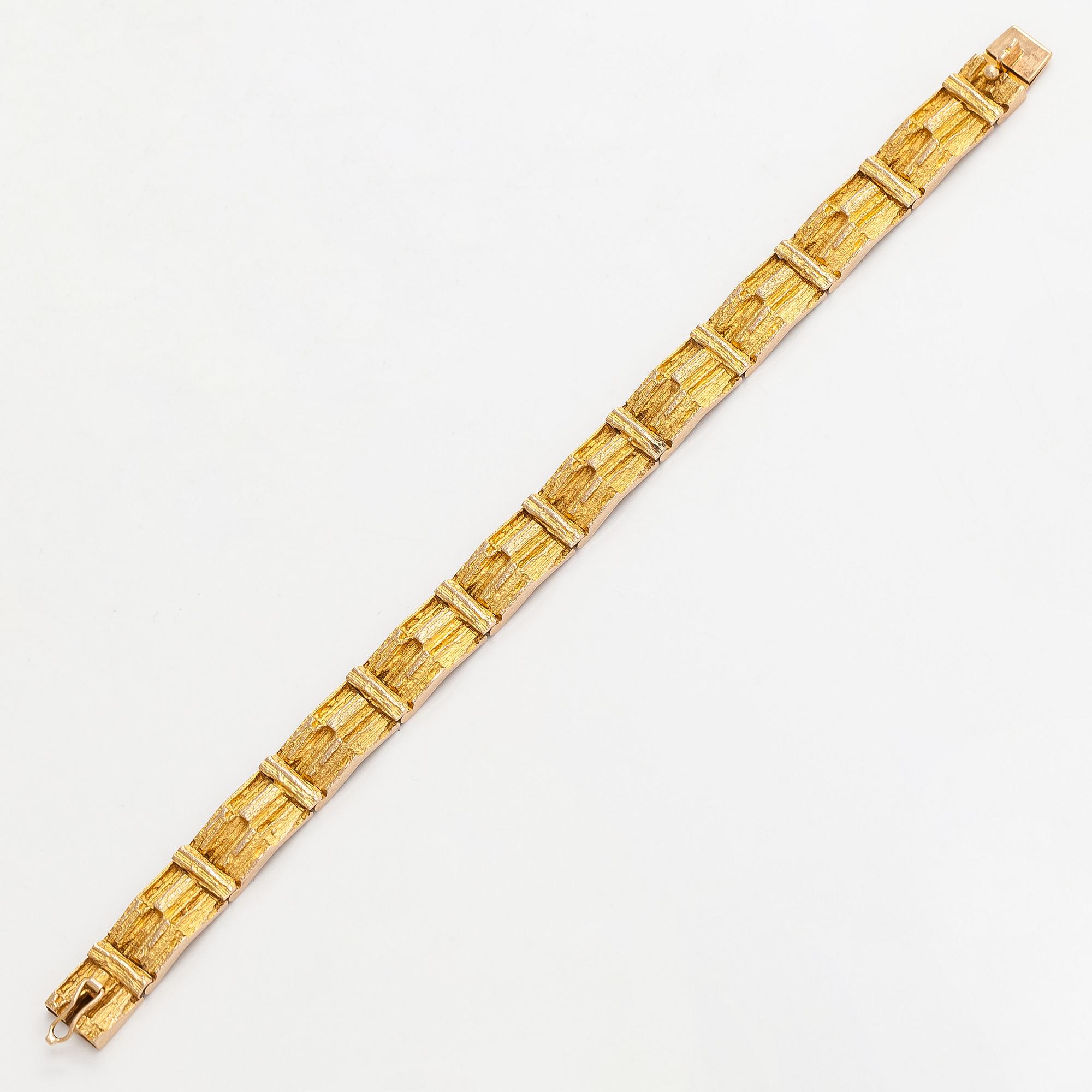 Björn Weckström, bracelet, "Cascade", 14K gold.