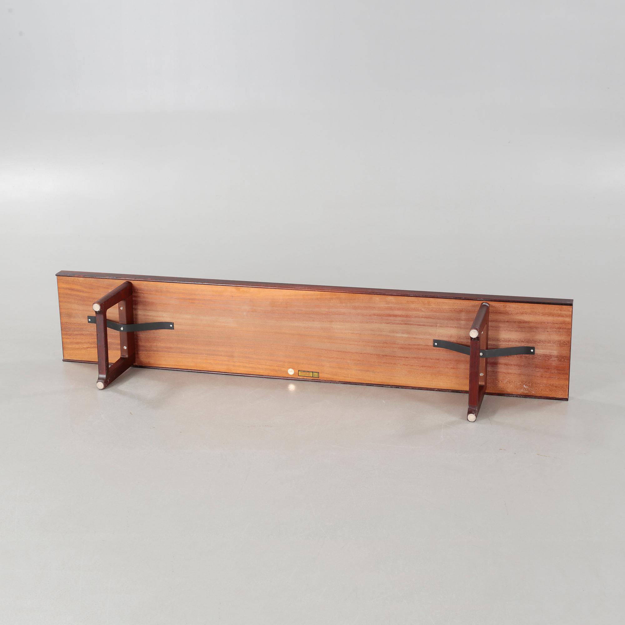 A 'Krobo' bench for, Mellemstrand, Norway. CITES-certificate.