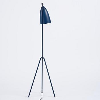 Greta Magnusson Grossman, a blue "Grasshopper" floor lamp model "G-33", Bergboms, Malmö, 1950s.