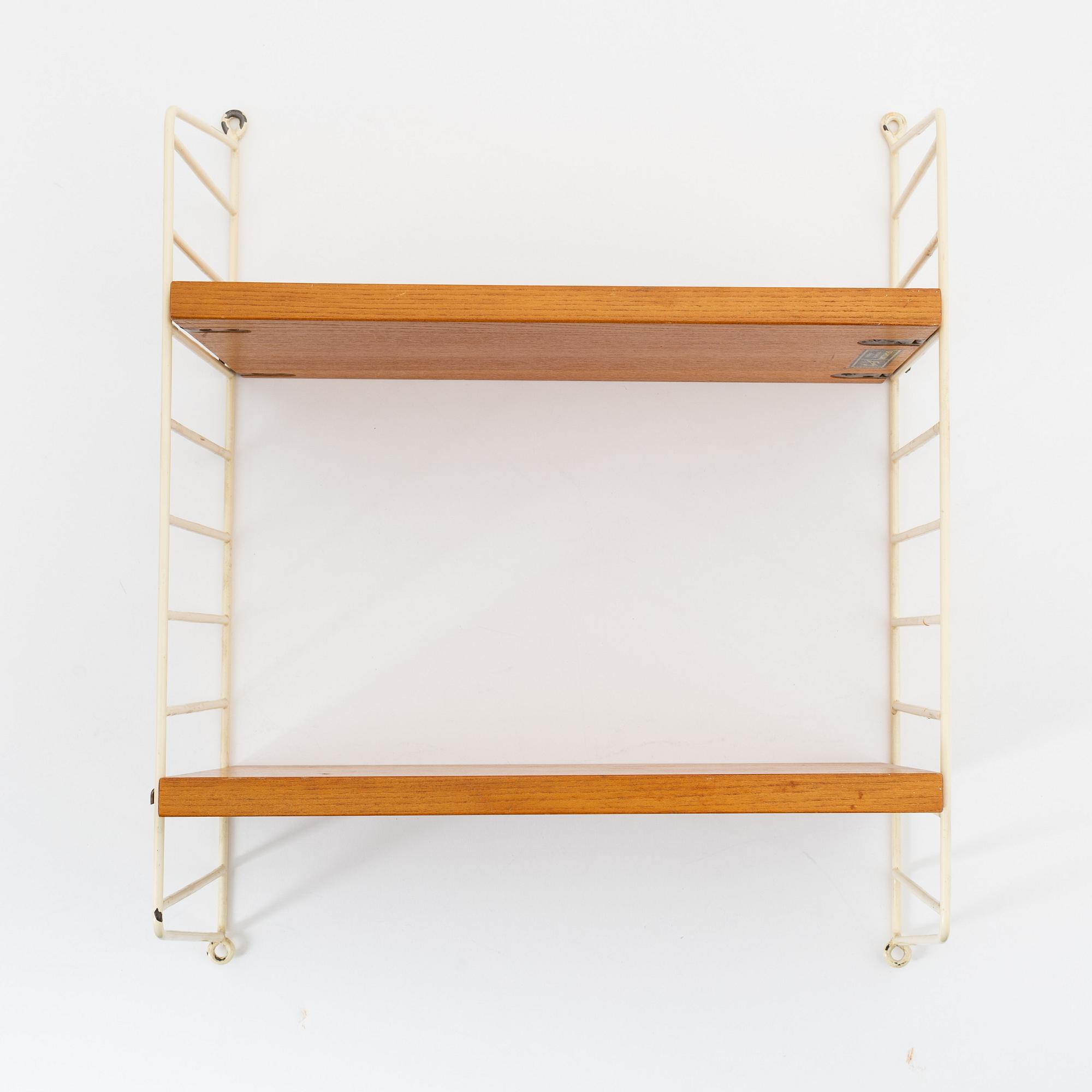 Nils Strinning, a bookshelf, "BFB-Hyllan"(Bonniers Folk Bibliotek), eller "Stringhyllan", String Design, Sweden ca 1949-55.