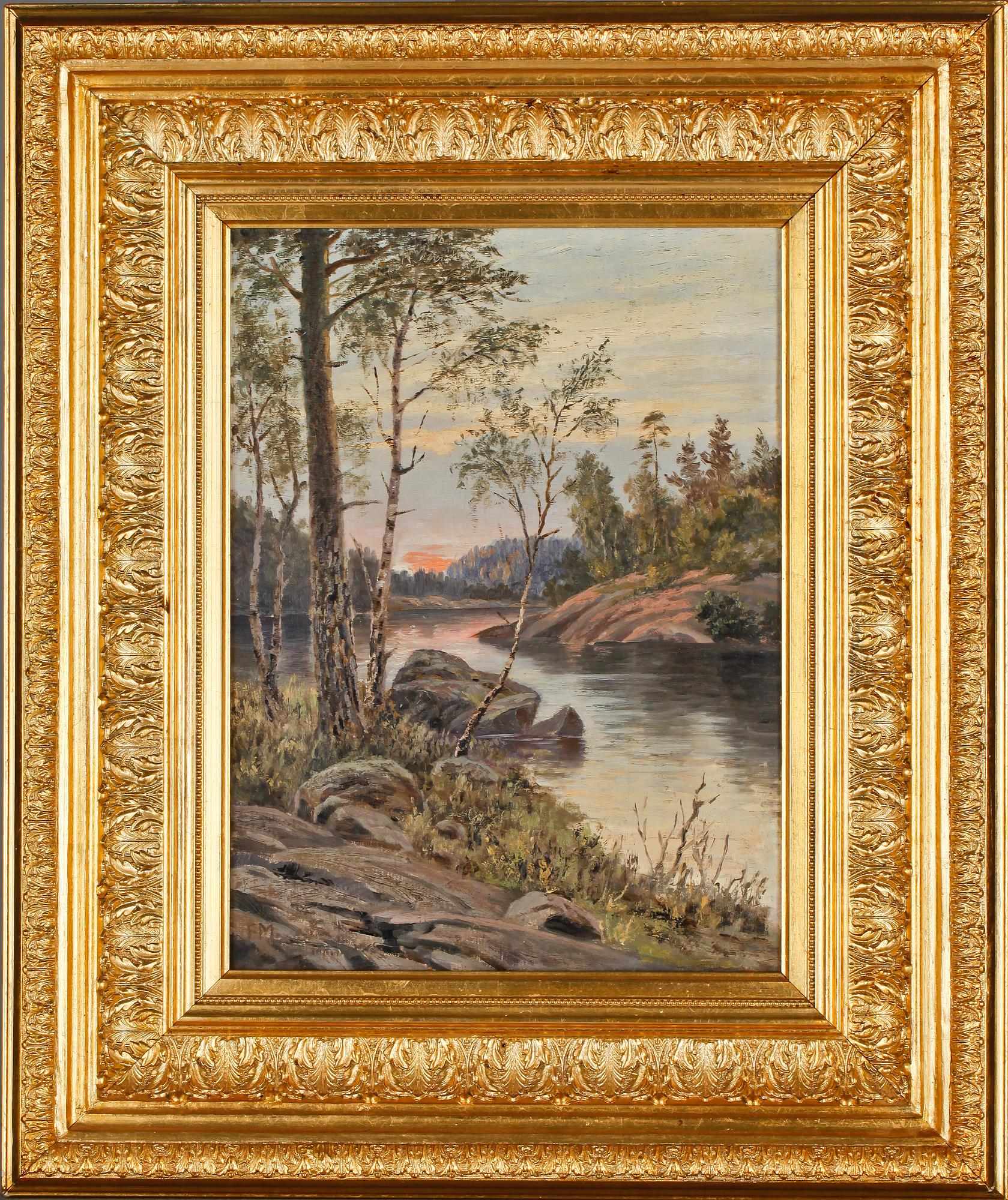 FRANS MAEXMONTAN, tillskriven, olja på duk, otydligt signerad.