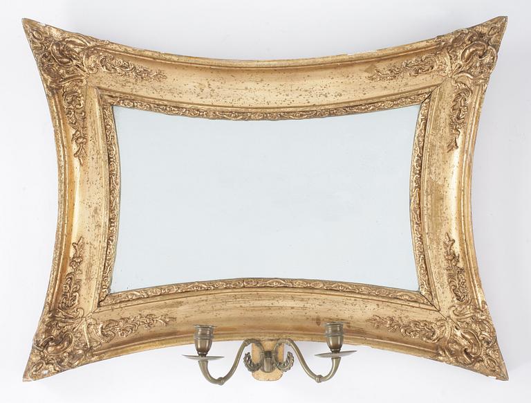 SPEGELLAMPETTER, ett par, senempire 1800-talets mitt.