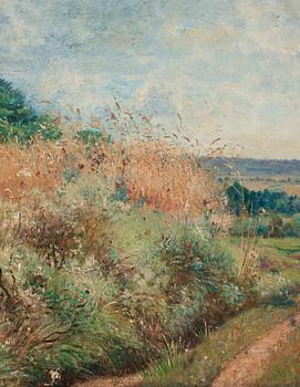 Alfred Wahlberg, French landscape from Auvers-sur-Oise.