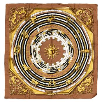 746. HERMÈS, silk scarf, "Dies et Hore".