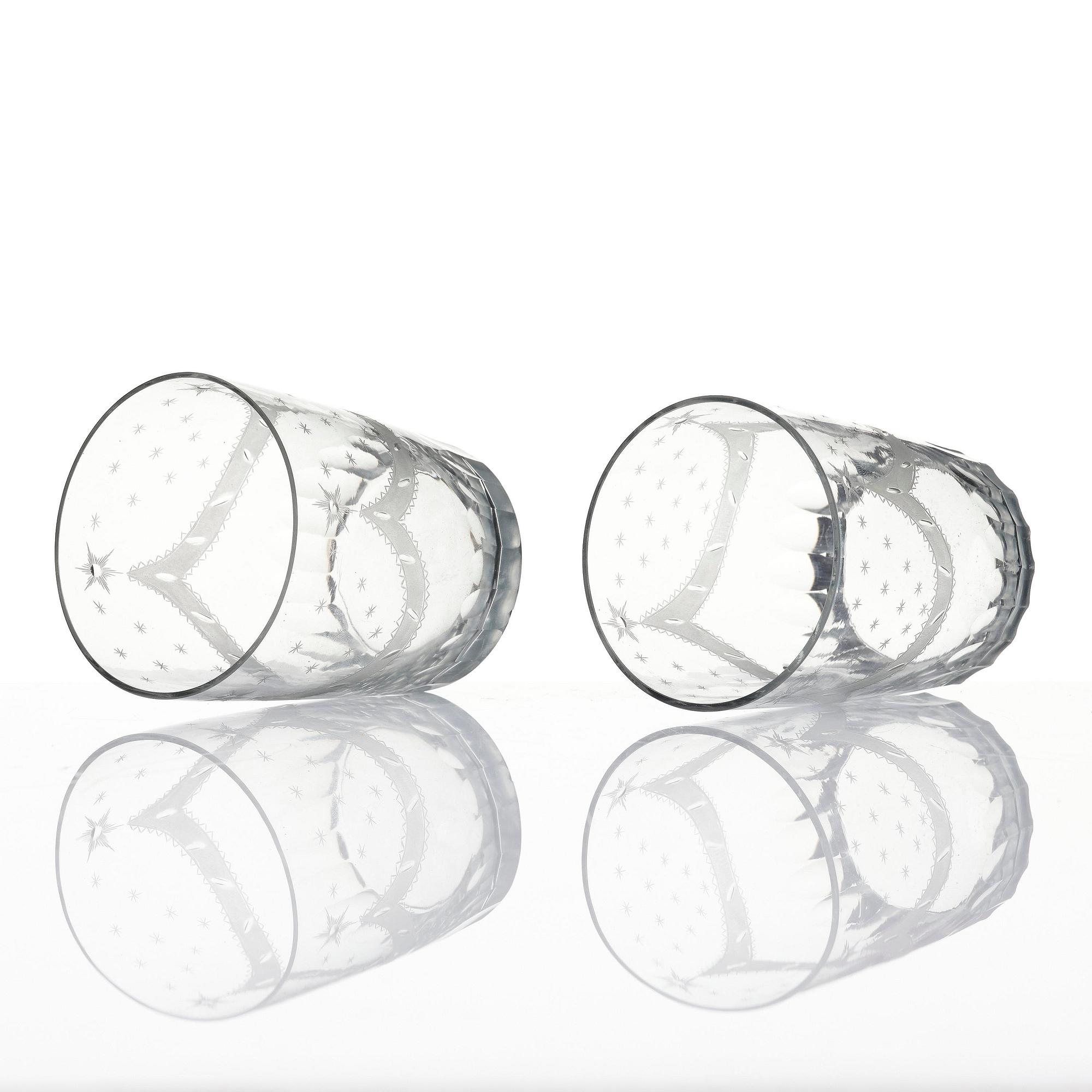 Selter glass, twelve pieces, Sweden circa 1800, Late Gustavian.