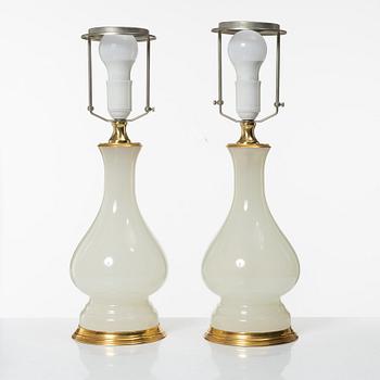 A pair of table lamps, Murano, Italy, second half of the 20th Century.