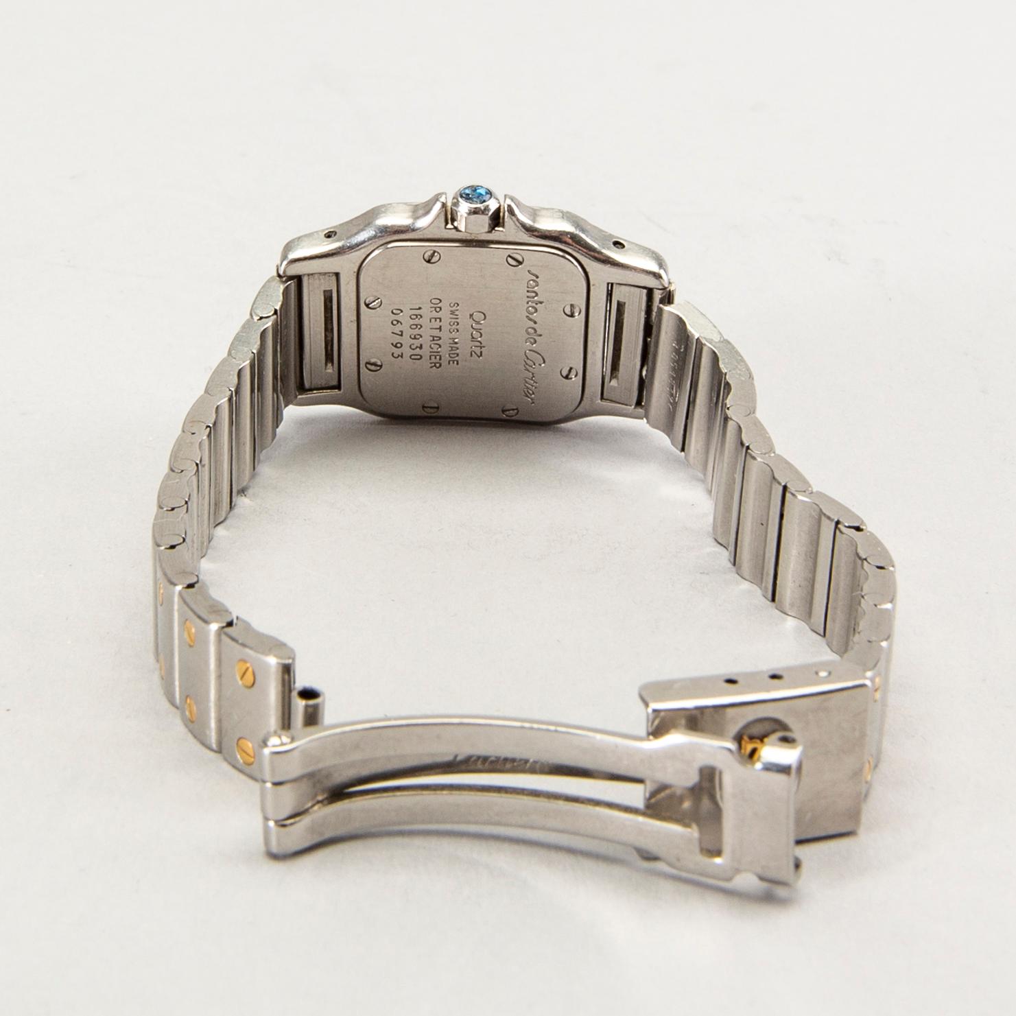 Cartier, Santos Carree, wristwatch, 24 x 24 (35) mm.