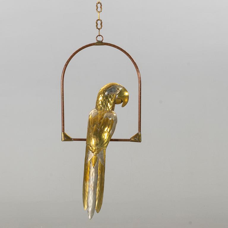 SERGIO BUSTAMENTE, sculpture in the form of a parrot.
