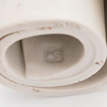 Kyllikki Salmenhaara, five stoneware ' Winding' sculptures signed KS.