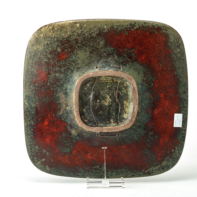 HANS HEDBERG, fat av fajans, Biot, Frankrike 1970-tal.