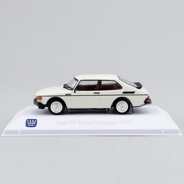 Modellbilar, 30 st, "Saab car museum".