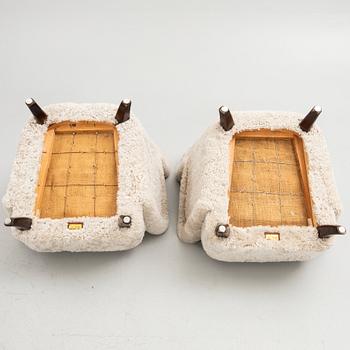 Ilmari Lappalainen, Armchairs, a pair, "Laila", Asko, Finland, 1940s/50s.