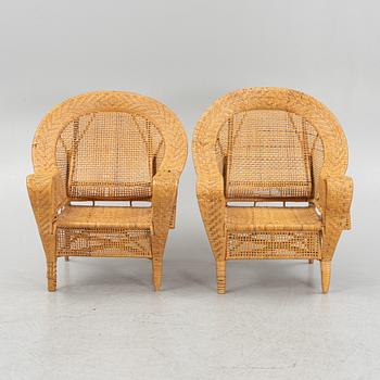 Fåtöljer ett par, Rotting, omkring 1900-talets mitt.