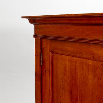 A late 19th century mahogany wardrobe.