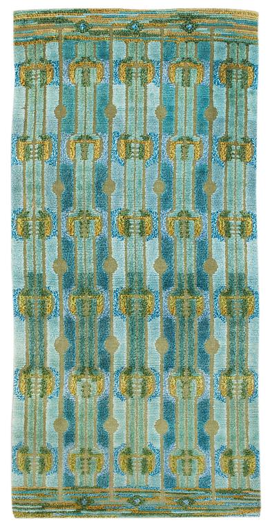 RUG. Reliefflossa (knotted pile in relief). Sweden the 1920's to the 1950's.