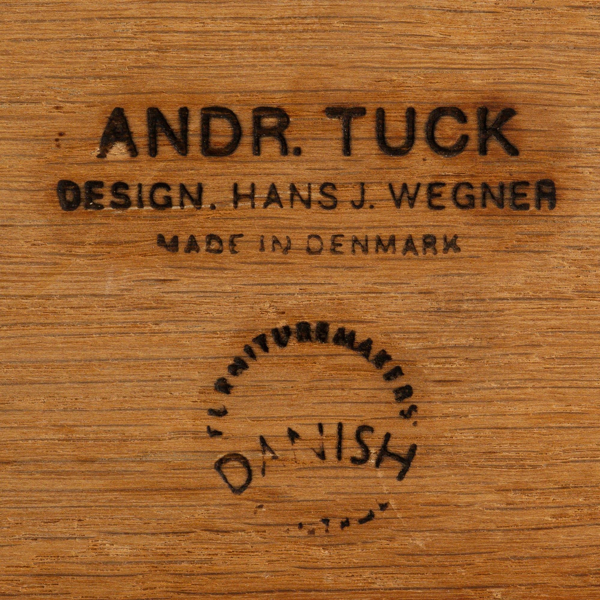 Hans J. Wegner, an oak table, Andreas Tuck, Denmark, 1950's/60's.