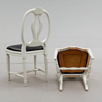 STOLAR, 4 st, gustaviansk stil, 1900-talets andra hälft.