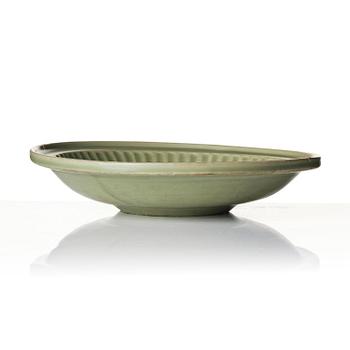 A Celadon dish, Ming dynasty (1368-1644).