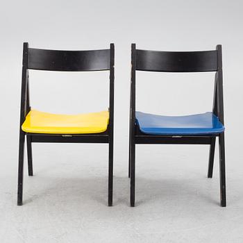 Hans J. Wegner, chairs, 3 pcs, "Politiken", Getama, Denmark.