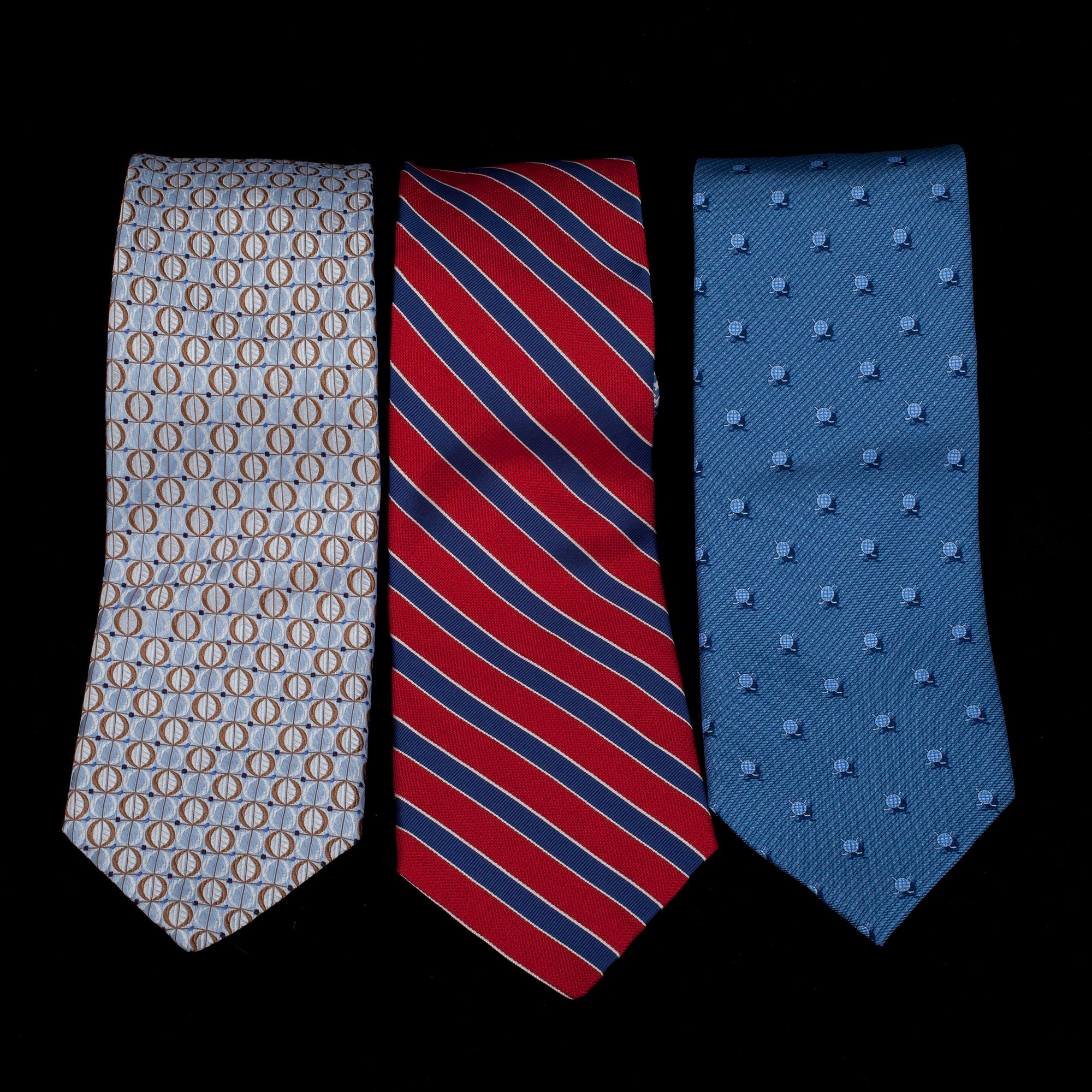 SLIPSAR, 3 st,Tommy Hilfiger samt Ermenegildo Zegna.