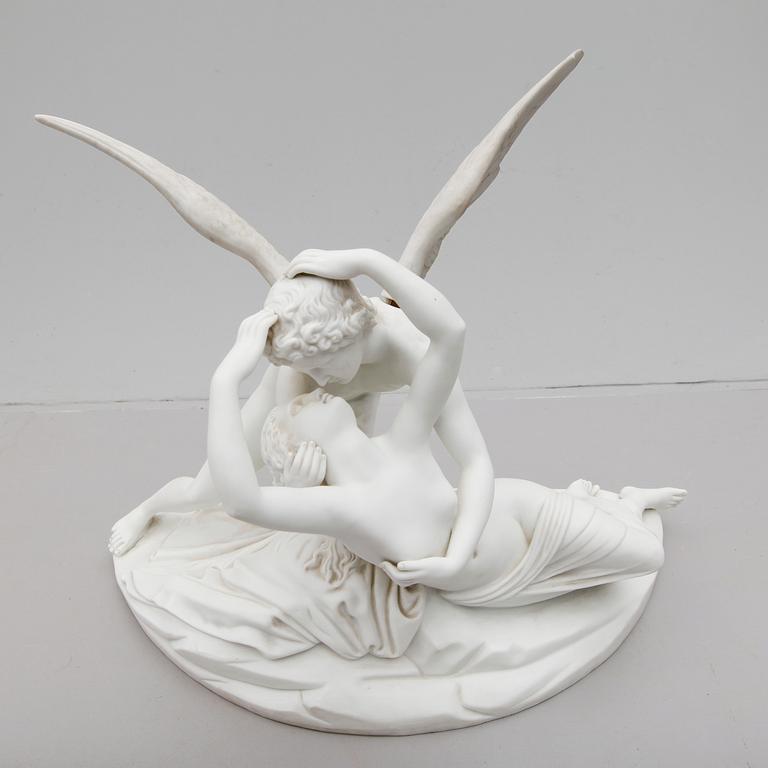 FIGURGRUPP, parian, 1900-talets första hälft.