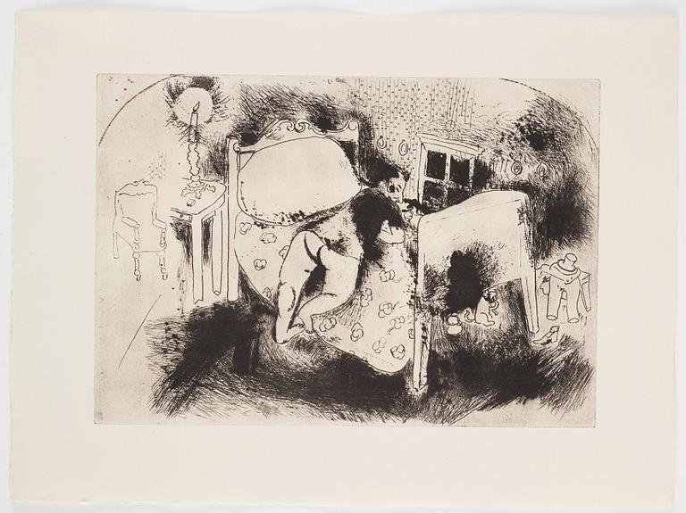 MARC CHAGALL, 71 st etsningar ur upplagan om 285 exemplar på Arches/MBM/J. Perrigot-papper, 1923-1948.