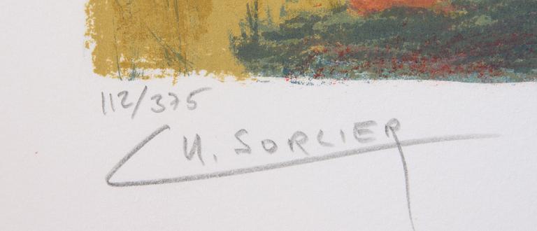 KYLBERG, CARL, efter, 3 st, färglitografier, utg av Charles Sorlier.