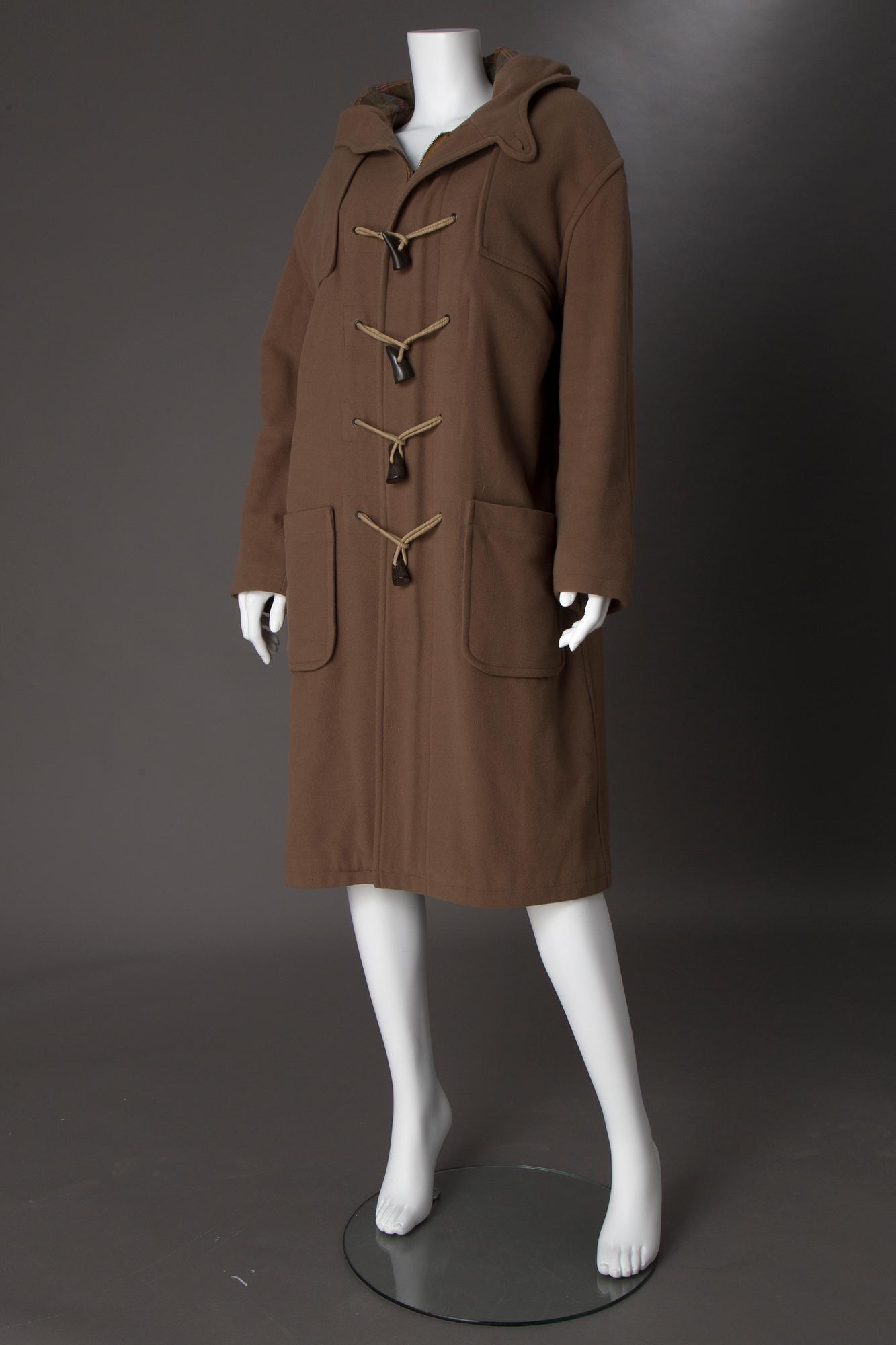 Burberry Mulberry Duffle Coat 90's] Old Invertere HBT Wool Duffle