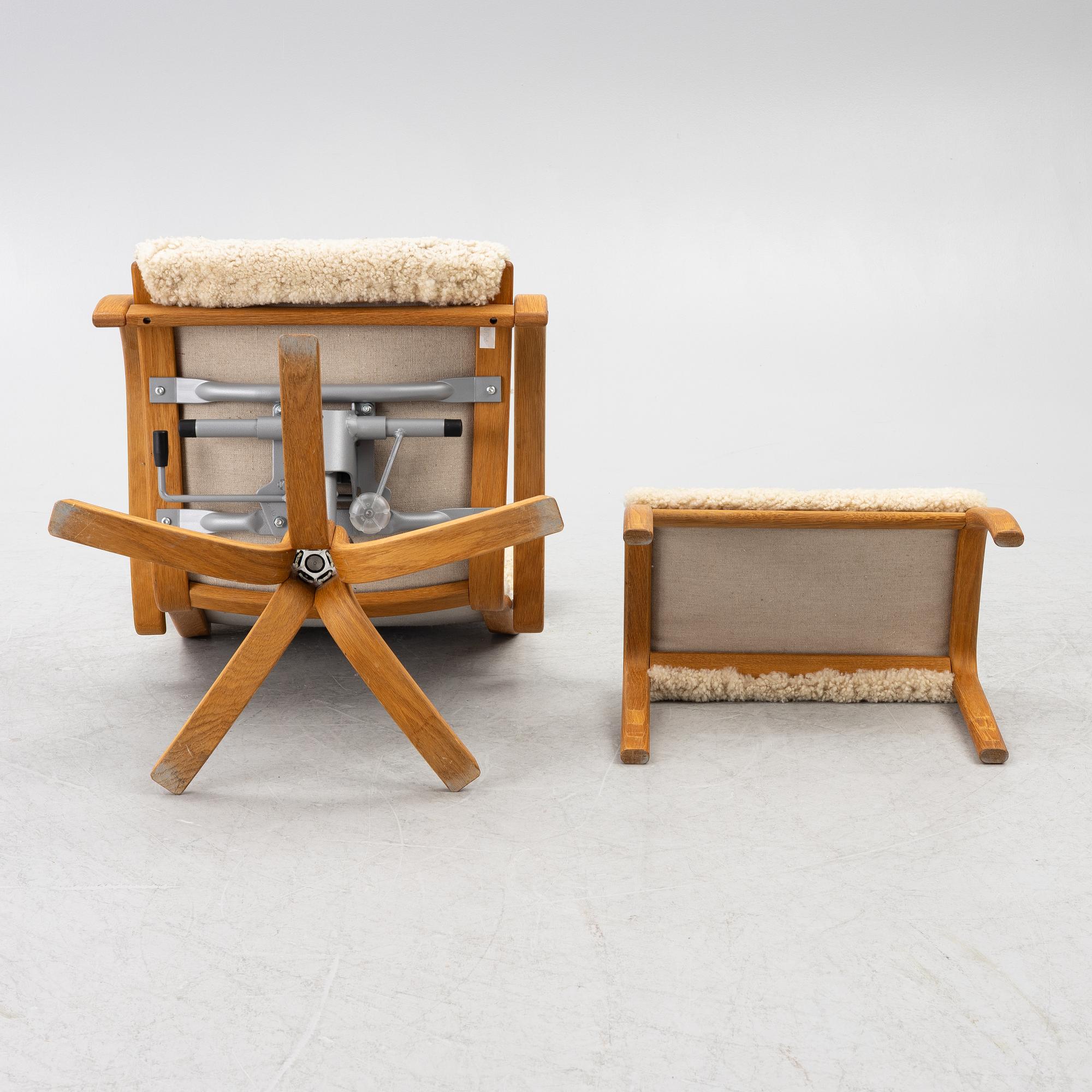 Jan Ekström, fåtölj med fotpall, "Gazell", Conform.