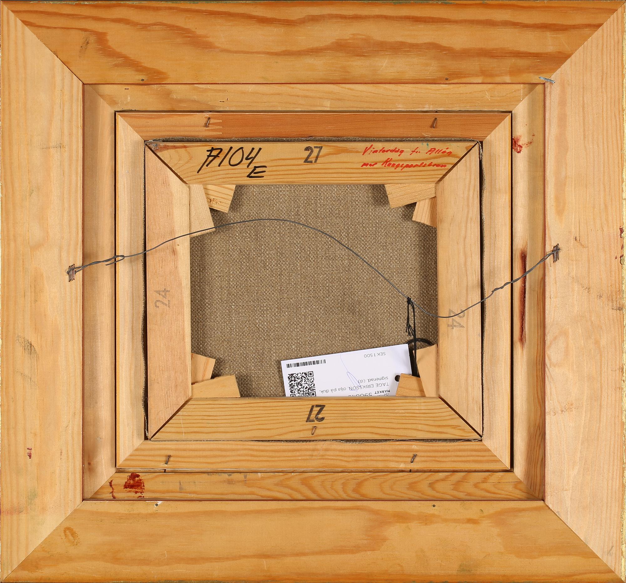 TAGE ERIKSSON, olja på duk, signerad.