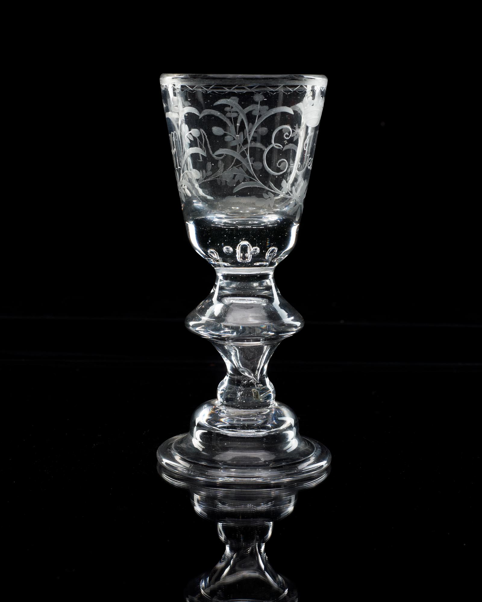 VINGLAS. Tyskland, 1700-tal.