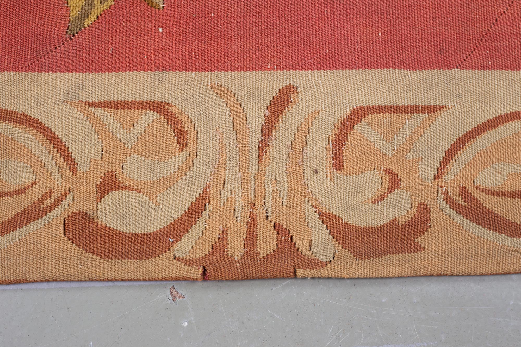 A carpet, tapestry weave, ca 625 x 431,5 cm, Aubusson the middle of the 19th century - around 1900, France.